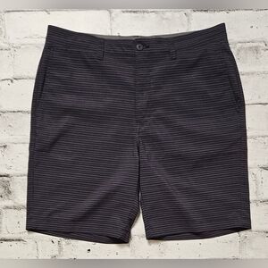 Ben Hogan Men's Golf Black And Grey Striped Shorts